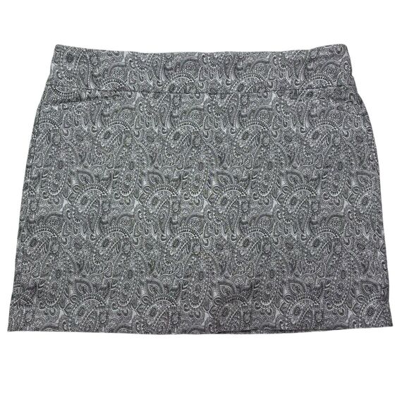 ATTYRE NY Women Size 14‎ Paisley Athletic Pull-On Skort Skirt Shorts Golf Tennis - Picture 1 of 16